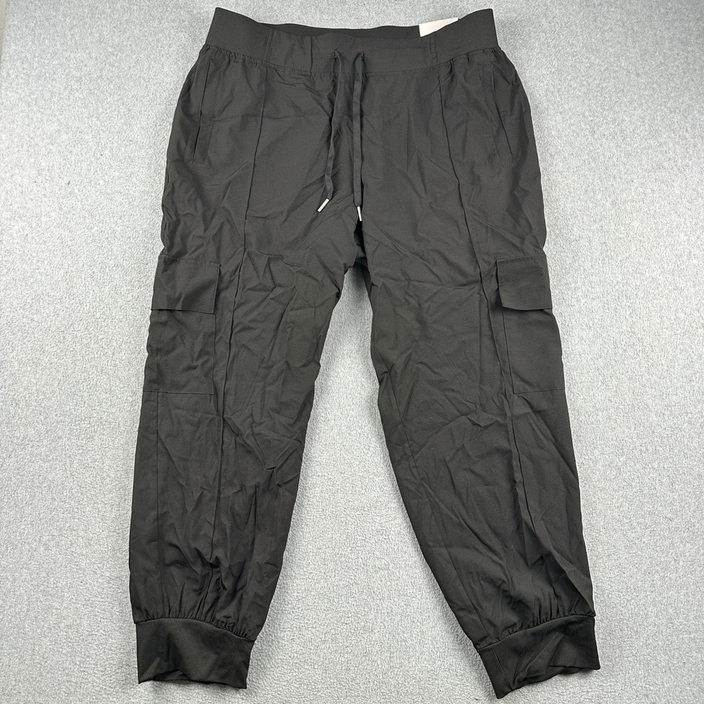 Hype Jogger Womens XL High Waist Jogger Black Cargo Hype